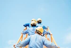 Employees hired after construction background checks.