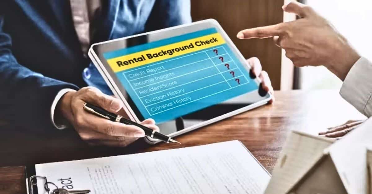rental application background check